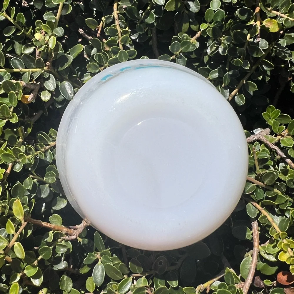 Vintage Fire King Blue Heaven Milk Glass Custard Cup Ramekin Bowl Collectible